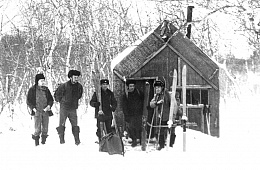 Пихтовая 1973 г. декабрь Путилов Сергей Карбышев Валерий Васильевич Киселев Николай Пиминович Рыжкин В