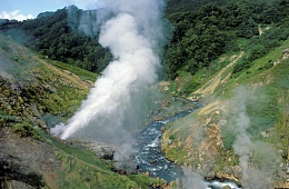 Photo: I. Shpilenok " Geyser and Geyser river''