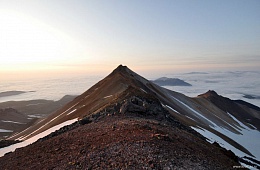 Fumarolic hill (Koshelevsky volcano). Photo: P. Shpilenok
